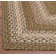 Bryiana Farmhouse Braided Jute Green Area Rug