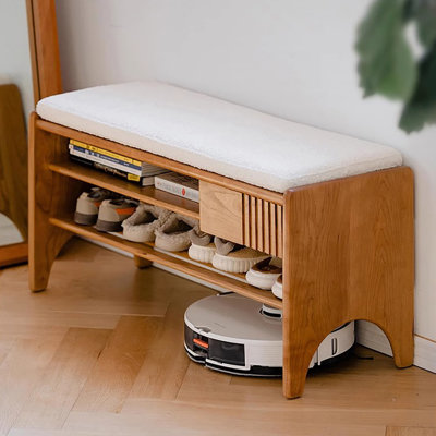 35.4in Multi-functional Shoe Storage Bench