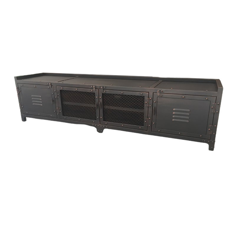 Crédence de rangement l 70,86 po Tanyel, Gris foncé, 17.7"H x 55.1"L x 15.7"W