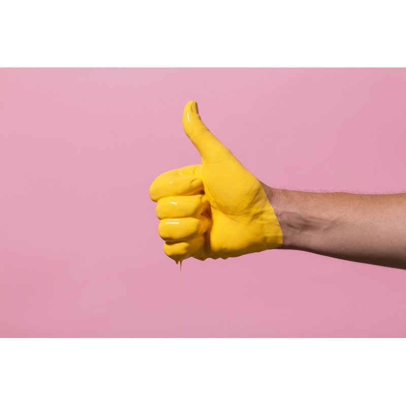 Hand Sign - Wrapped Canvas Print, 30cm H x 46cm W x 3.8cm D