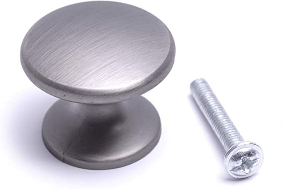 Anayra 50mm Diameter Round Knob, Pewter