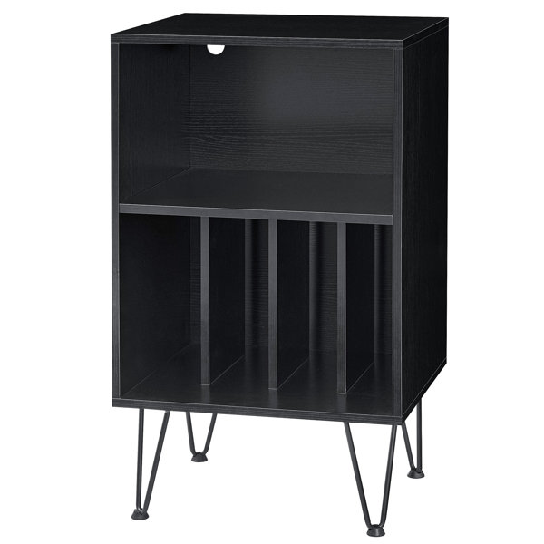 George Oliver Audio Rack with LED Lights & Reviews | Wayfair