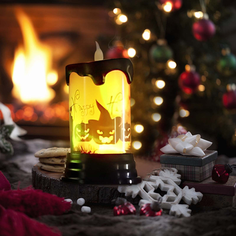 Halloween Electronic Candle Light Simulation Candle Venue Layout Props Decoration Night Light