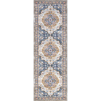 Emi Traditional SplashGuard Machine Washable Area Rug