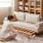 Loveseat Beige 100% Polyester Sleeper sofa