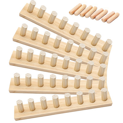 Gros métier à tisser 76 po en bois, métier à tricoter portatif à la main, grand cadre pour le tricotage et le tissage bricolage, pour les débutants, réutilisable pour l'artisanat de fils volumineux, foulards, jetés et cadeaux