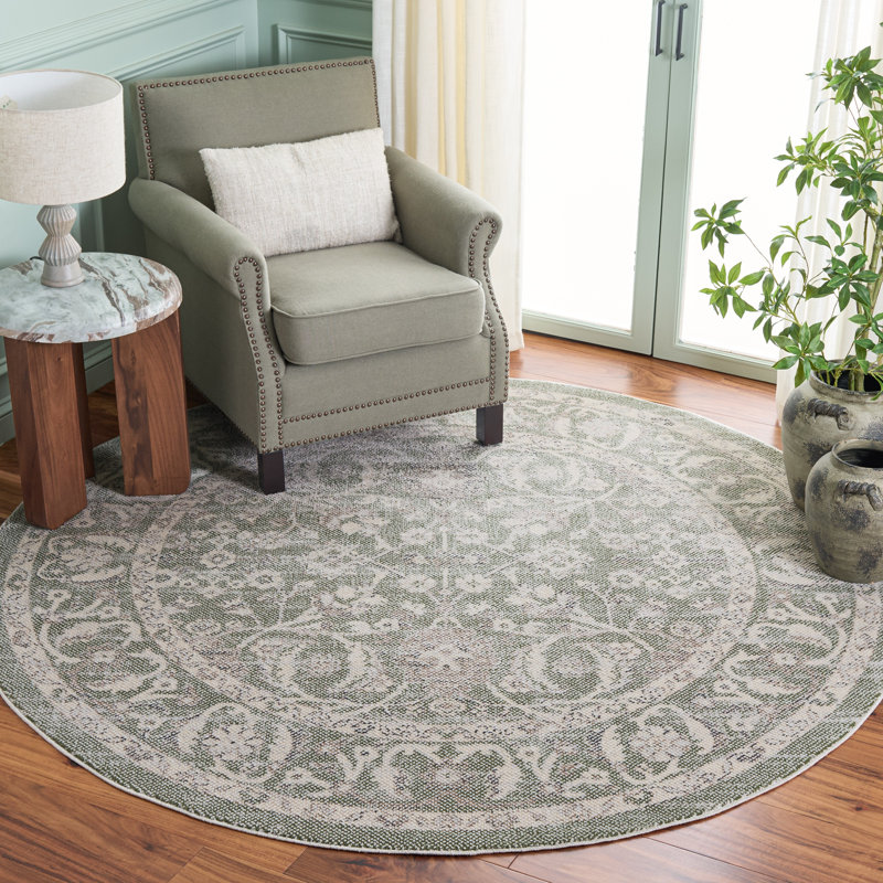 Harrison 406 Performance Oriental Rug, Round 6'7"