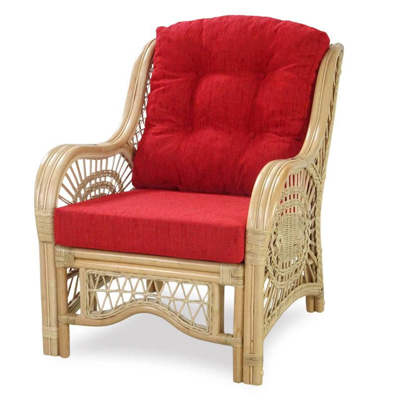 Ajuni Upholstered Armchair, Red