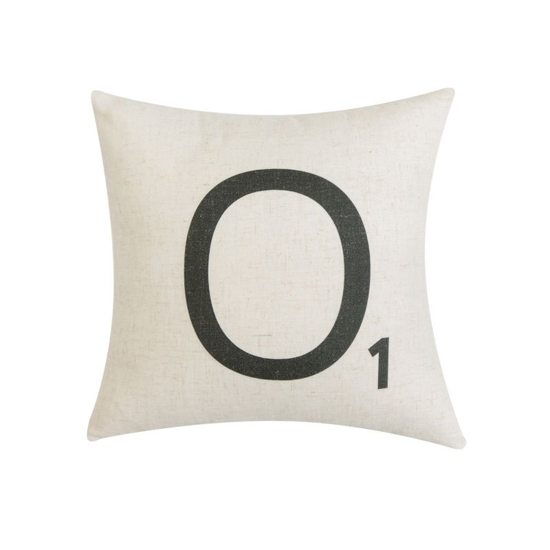 Caudle Cotton Blend Throw Pillow, Polyester/Polyfill