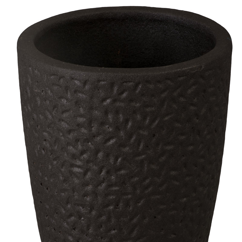 Jardinière Notch, noir mat, H 14 po x l 10 po x P 10 po