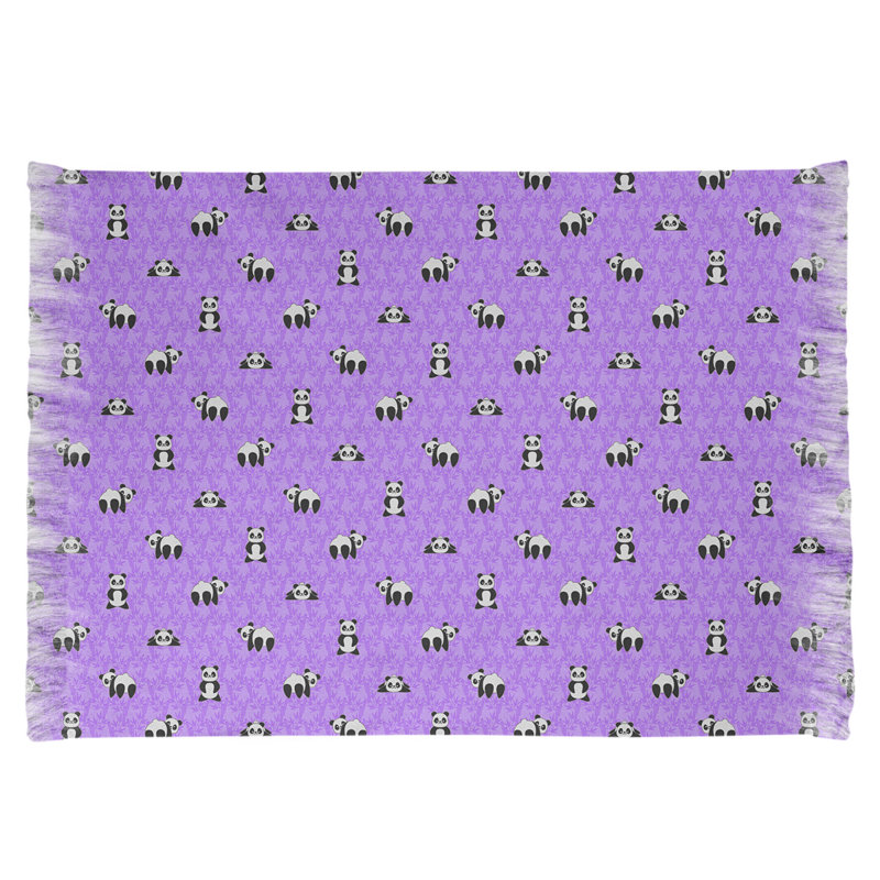 Tapis décoratif mauve Panda, Oui