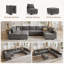 Canapé modulaire en velours Kandle-1637110894