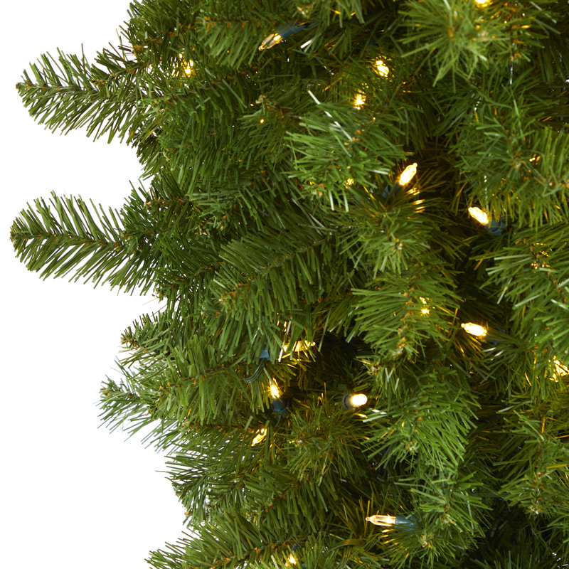 96' H Lighted Artificial Spruce Christmas Tree