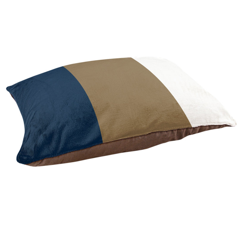 Coussin Los Angeles Anaheim, Petit (l 28 po x P 18 po x H 6 po), Bleu / bleu / or / blanc
