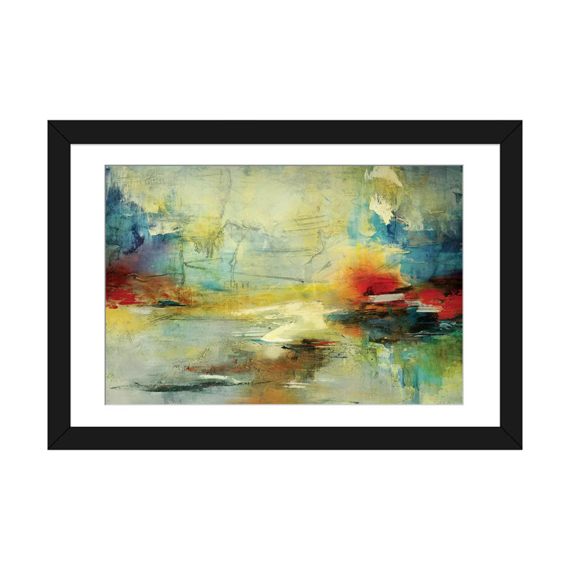 «Invierno», reproduction sur toile, Papier d'art encadré noir, H 24 po x l 32 po x P 1 po