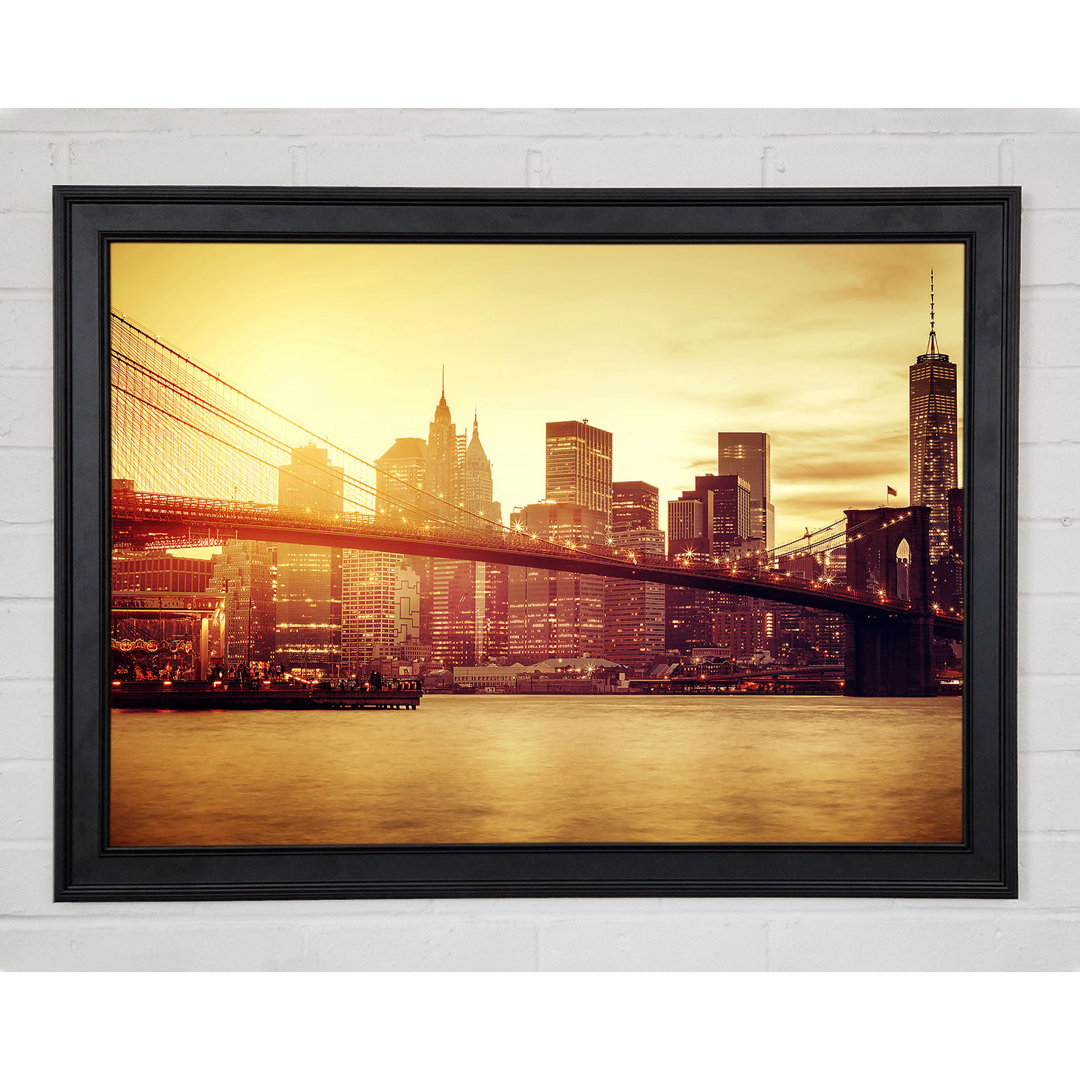 Brooklyn Bridge Splendour Gerahmter Druck