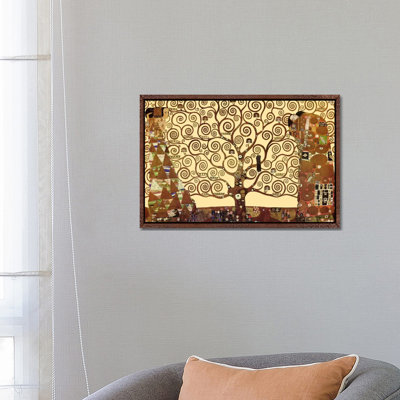 The Tree Of Life by Gustav Klimt - Floater Frame Painting on Canvas