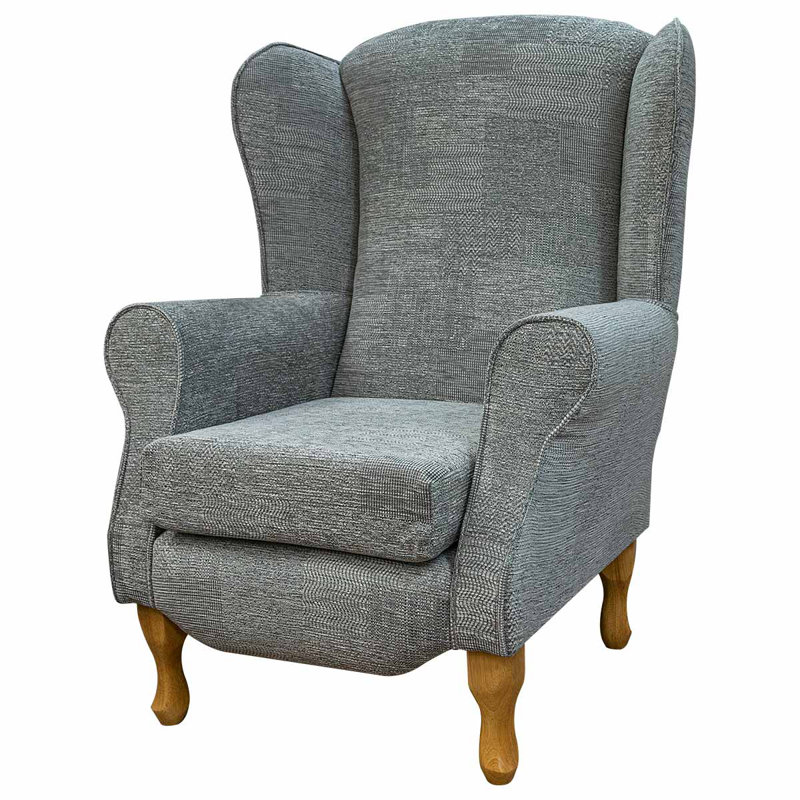 81cm Wide Tufted Wingback Chair