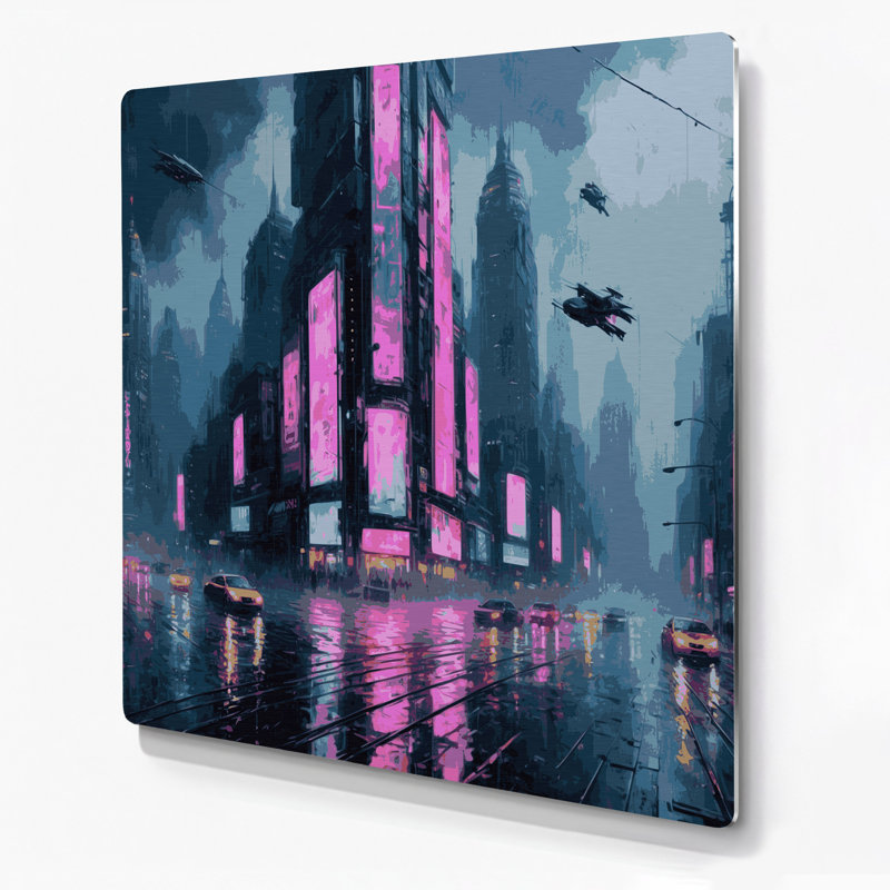 Art mural gris Sci Fi Cyberpunk