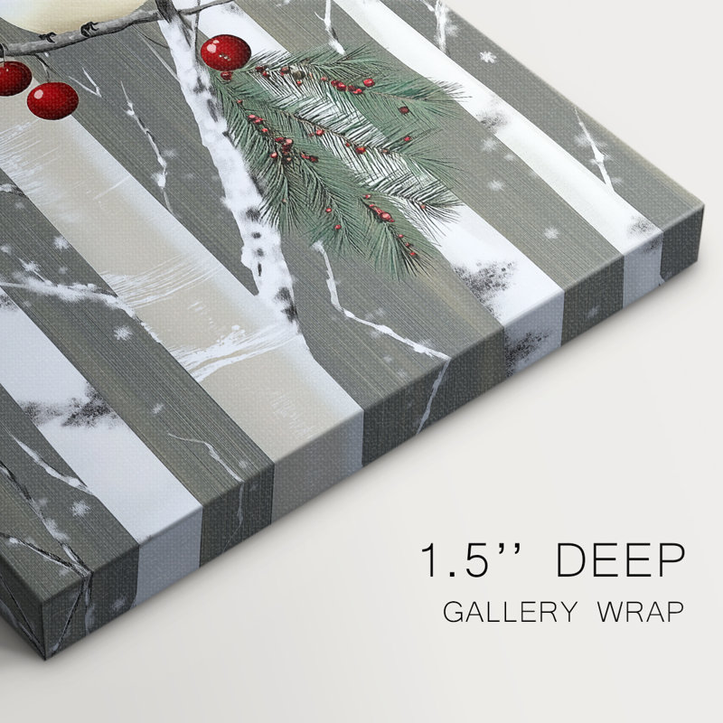 Art des Fêtes de Noël - Toile tendue avec châssis CII, H 12 po x l 8 po
