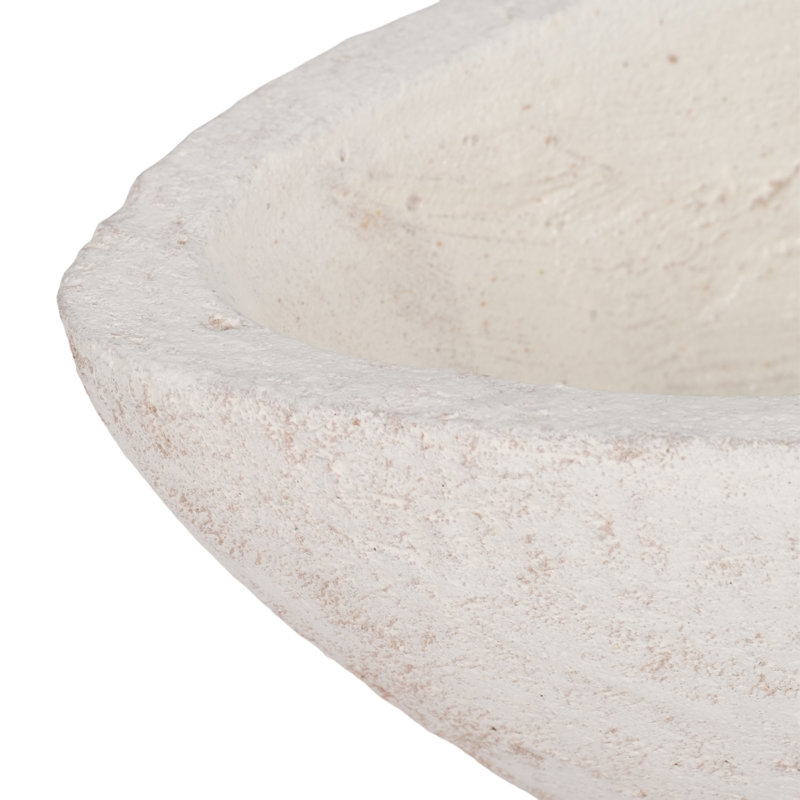 Modern Tapered Terracotta Decorative Bowl for Home Decor - Stylish Textured Accent Bowl for Console Table or Kitchen Counter - 10"