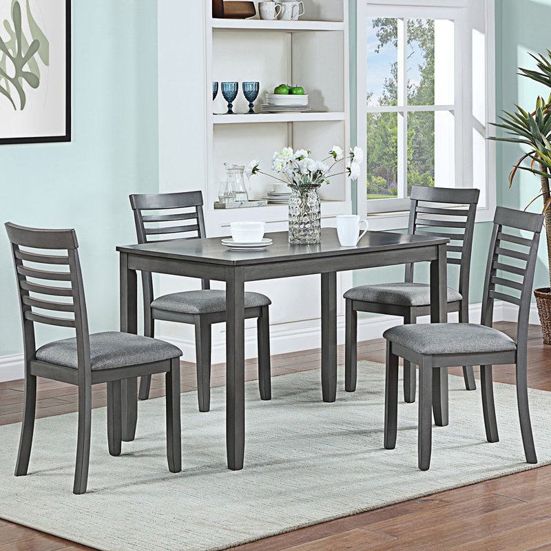 Table de salle à manger moderne et minimaliste de haute qualité {2-2, Noyer, H 30 po x L 45,5 po x l 28,5 po