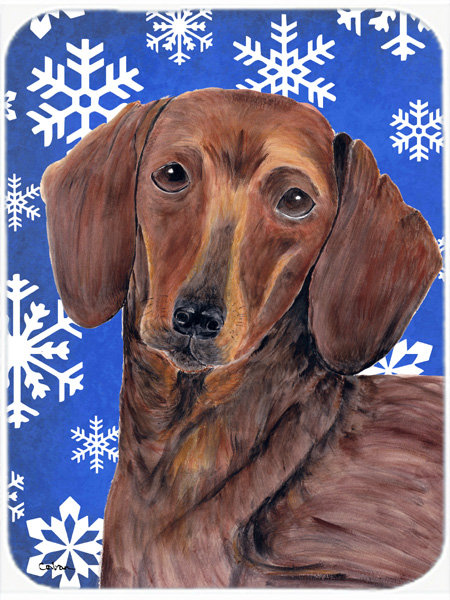 Planche à découper en verre teckele allée de vacances Ashlynn, Bleu / Blanc