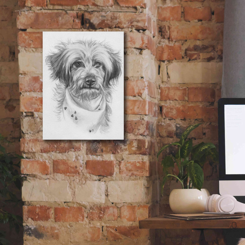 'Pom-A-Poo' by Barbara Keith, Canvas Wall Art