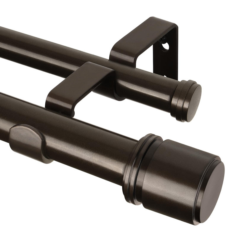 182cm Straight Shower Curtain Pole, Bronze