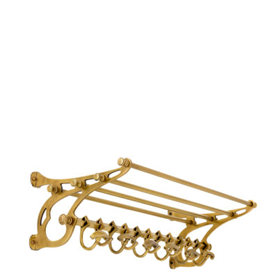 Hudson Iron Aluminium Stainless Steel 11 - Hook Wall Mounted Coat Rack