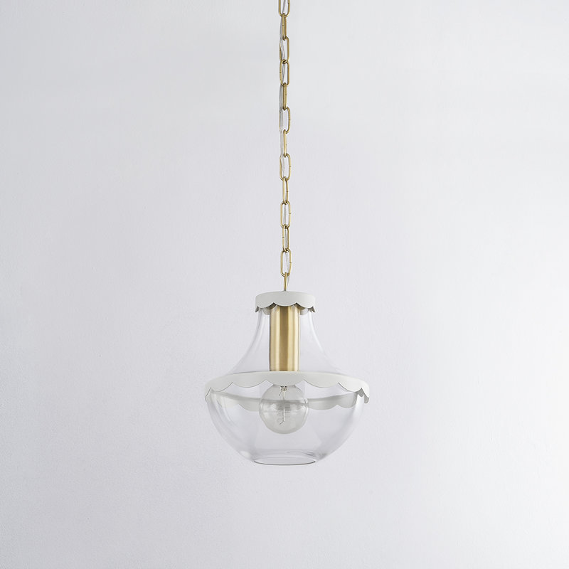 Alaina 1 Light Pendant, 12.25" H x 10.5" W