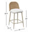 Tabouret de comptoir d'extérieur 26 "avec coussin Franco-1587376159