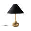 Lampe de table glamour en métal, finition dorée, 19,7 po x 19,7 po x 24,8 po | Capuchon en tissu de 4,7 po x H 9,8 po | Douille E27, 40 W maximum (ampoule non incluse) | Éclairage élégant pour décoration intérieure moderne, indice de protection IP20-165451494-165451493
