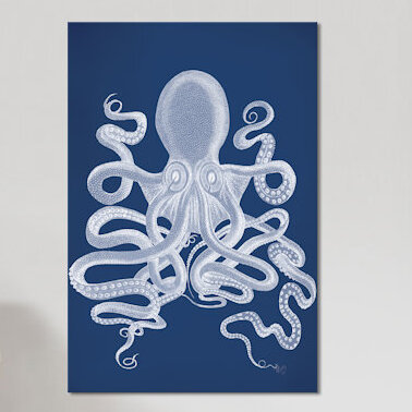 « octopus 9 i », impression sur toile, H 12 po x l 8 po x P 0,75 po