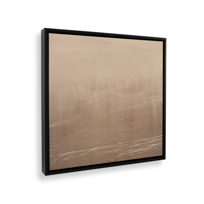 Silken Sandrifts v2, reproduction sur toile dans un cadre doré poli, H 24,75 po x l 24,75 po x P 1,75 po