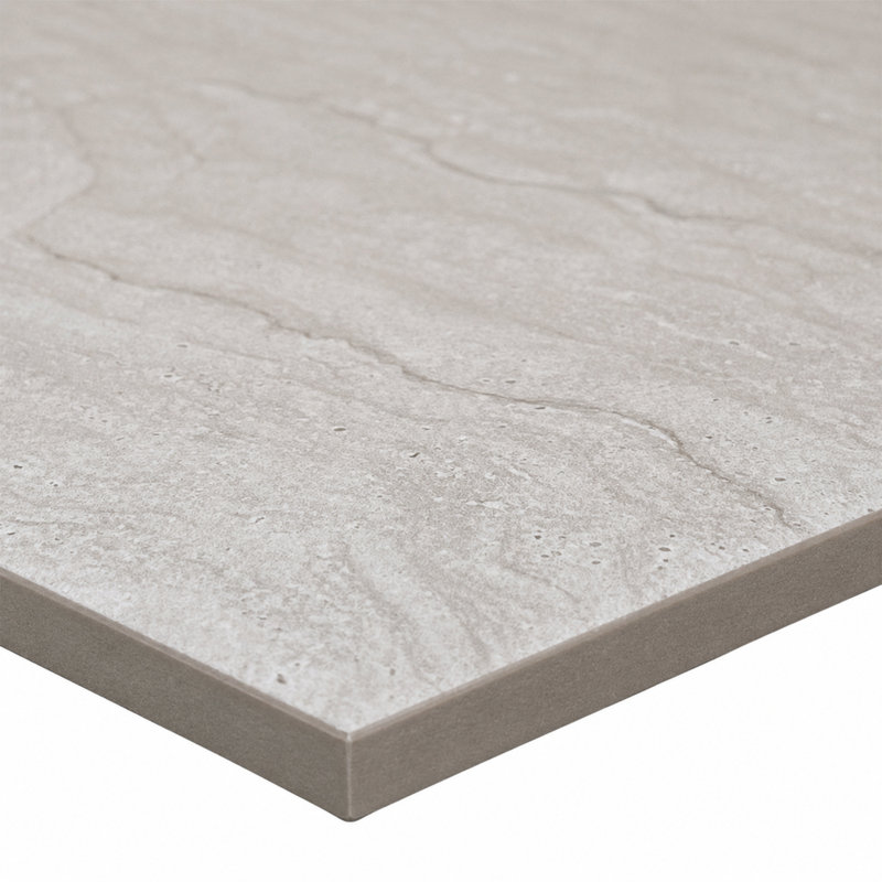 Spanish Marmol Porcelain 12" x 24" x 9mm Floor and Wall Tile Case(5 PCS, 10.76 Sq. Ft.), Silver
