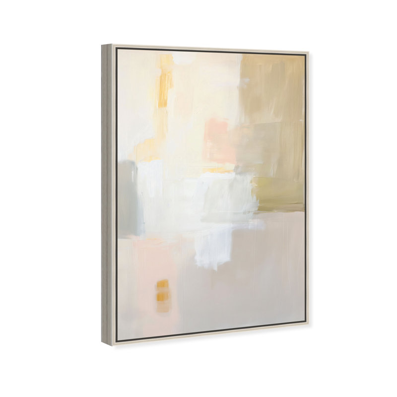 Pastel Embers IV Canvas Abstract Print by Oliver Gal, Black Frame, 10 x 15, 55"H x 37"W, Silver Frame