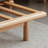 78.74"Light Gray Solid Oak Three-Proof Tech Fabric Pull Out 2-Seater Convertible Sofa Bed