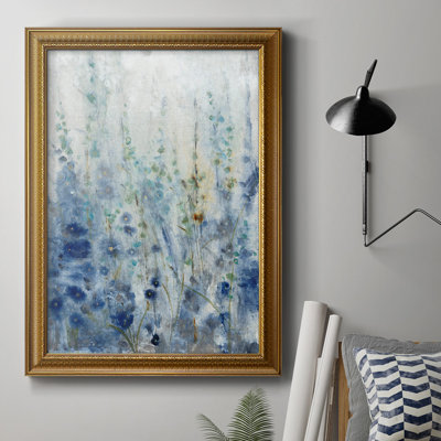 Toile encadrée de qualité supérieure «Misty Blooms II» - prête à être accrochée