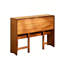 Bureau pliant en bambou avec tablette de rangement Wosnda-1491307070