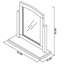 Carolina Wood Flat Wall Mirror-32935227