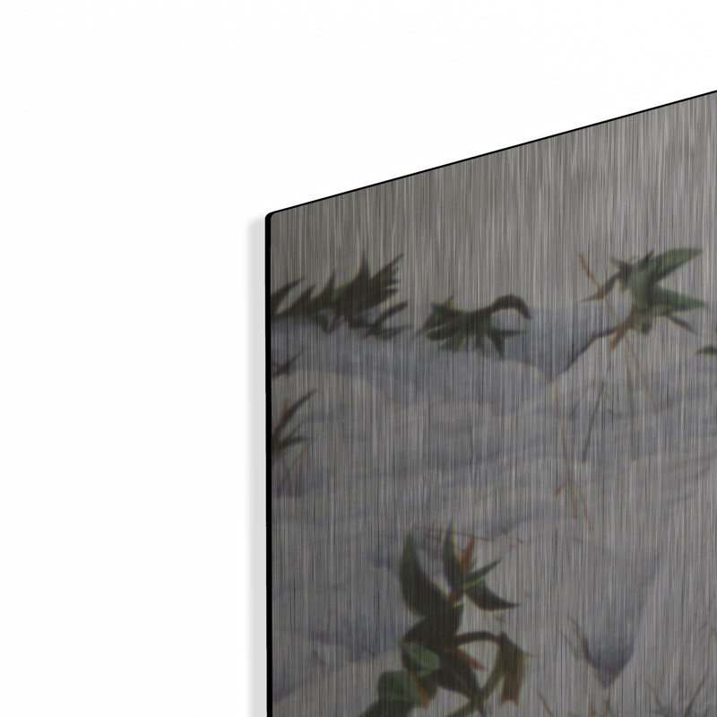 Art mural en métal «Sic Sic and Moose Antler» par Ron Parker, H 24 po x l 48 po
