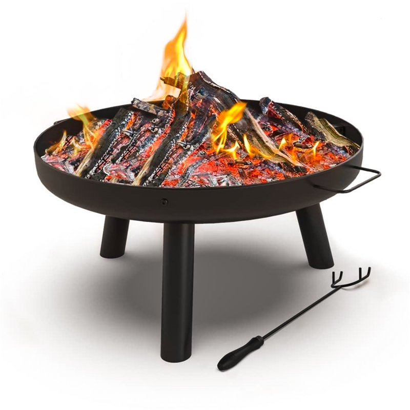 Bulle Round Steel Wood Burning Smokeless Fire Pit