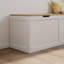 Banc de rangement de coin pour chaussures-120842637