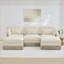 Canapé modulaire en chenille à imprimé léopard-186084137-186084147