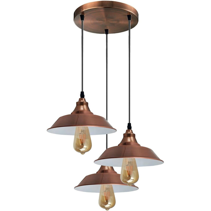 3 - Light Cone Pendant, Copper