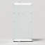 Armoire de rangement en verre trempé blanc avec système intégré - pour chambre à coucher, salon, bureau, couloir, 3 à 4 tablettes, verrouillable et portable-1721810831