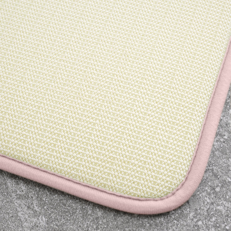 Anti-Bacterial Memory Foam Bath Mat, Pink