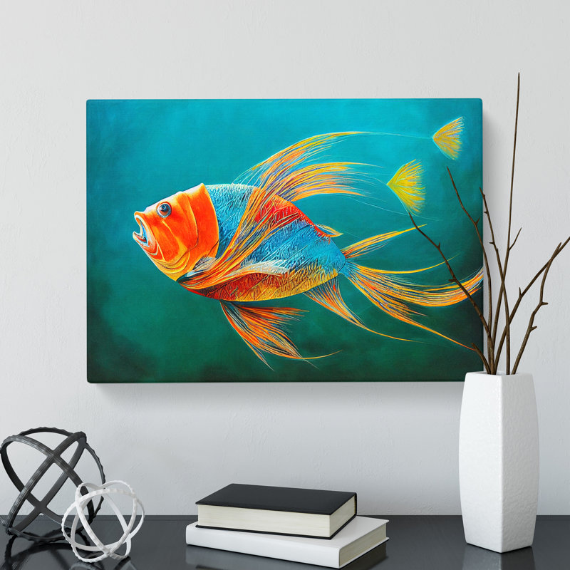 Fish Portrait Vol.5 - Wrapped Canvas, 35cm H x 50cm W x 3cm D
