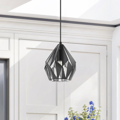 Luminaire suspendu géométrique à 1 lumière Hendry